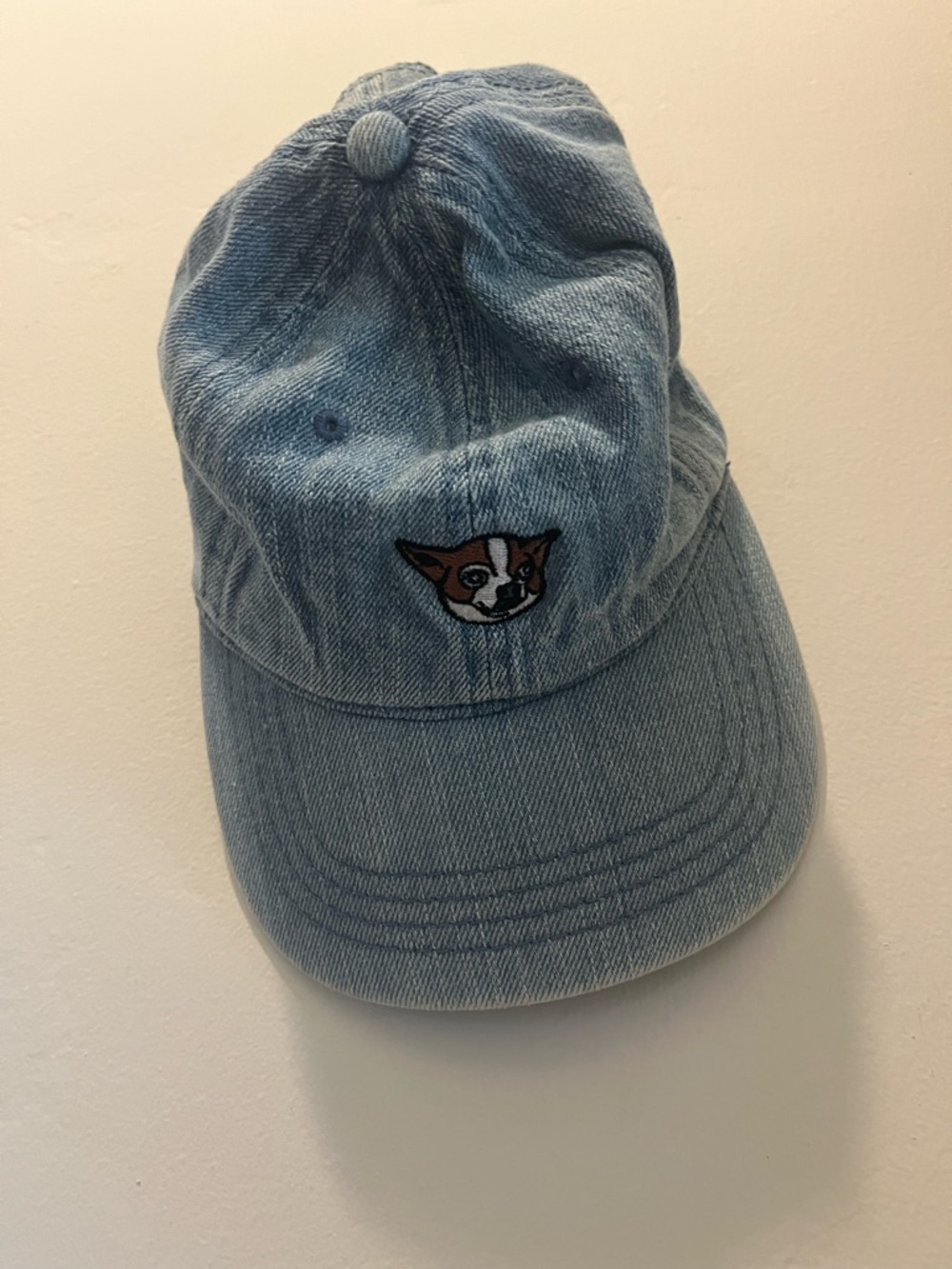OTTO Light Blue Denim Cap with Red Logo